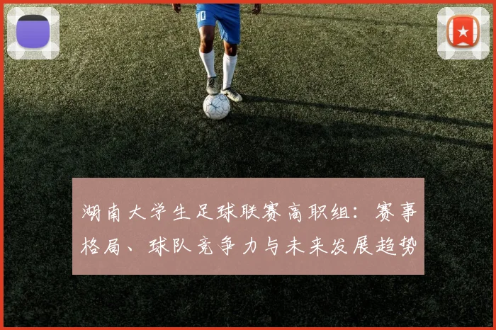 湖南大学生足球联赛高职组:赛事格局、球队竞争力与未来发展趋势深度解析